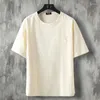 Men's Casual Shirts M-5XL Plus Size Men Chinese Style Two Buttons O-Neck Cotton And Linen Short Sleeve Collarless Shirt Top XXXXXL