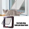 Portador de gato de transportadores de gatos com porta de aba de 4 vias Bloqueio de segurança Kitten Pet Animalnel Tunnel Plástico Portão Digite o corredor