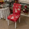 Couvre-chaise 2024 Ornement de couverture de Noël décoration de vacances à la nappe