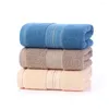 Towel 3 Pieces Set Water Absorbent Replacement Soft Washable Skin-friendly Solid Color Household Bathing Towels Washcloth