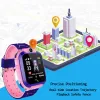 الساعات Q12 Kids Smart Watches English English Personge Probring Waterproof Antilost Touch Touch Scree Watch Watch LBS تحديد موقع الحديث