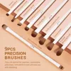 Jessup Makeup Brushes 14pc Makeup Brush Set Syntetic Foundation Brush Powder Contour Eyeshadow Liner Blandning Höjdpunkt T329 240326