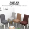 Sandalye kapakları 4 adet yemek odası kapağı streç jacquard slipcover elastik spandeks mutfak süslemeleri