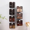 Boîte d'assaisonnement à épices transparente de rangement de cuisine