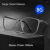 Gafas de sol marcos anteojos de gran tamaño Man puro titanio retro moda gafas de polygon tr90 marco de gafas de receta óptica transparente
