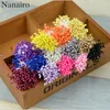 Decorative Flowers 900pcs Artificial Flower Double Heads Stamen Pearlized Craft Cards Cakes Decor Scrapbooking Floral For Home Wedding Party