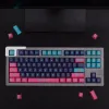 Клавиатуры Большой набор тема Cyberpunk Theme PBT -клавиш персонализируйте Keycap Profile для механической клавиатуры Dyesub 61/64/68/84/87/96/980