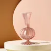 Vases Nordic Vintage Vase Vase Transparent Brun Brow Bubble Hydroponics Decorative Modern Geometric Artistic Exhibition