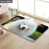 Carpets HEARMNY Arrival Doormat Samoye Smiling Angel Home Mat Machine Made Anti Slip Carpet Living Room/Hallway Bath Kids Gift