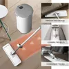 Squeeze Mop без рук промывки Lazy 360 ° Mops с многоразовыми прокладками из микрофибры для плоской швабры для очистки под длинной кровати инструменты для очистки дома 240329