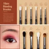 Jessup oogmake -upborstels setProfessional make -up borstelsynthetisch oog borstel borstel oogschaduw borstel wenkbrauw vouw shader T341 240326