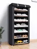 1086Layers Shoe Cabinet Organizer Stand Holder Dammtät tyghylla Hem Hall Saving Space Furniture Storage Rack 240329