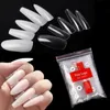 500 TIPS KIT KIT BAGGED FAKTA FALSE NAILS FULL HALV FRANSKA ACRYLISK ABS FÖR MANICURE FINGERS TOES SET C LIEL SPARP 10 Storlekar