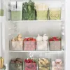 Bouteilles de rangement 4pcs Réfrigérateur Boîte de porte latérale Aliments Fresh-Sheeting For Kitchen Multifonctional Wall Fridge Organisateur