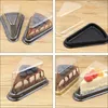 Baking Moulds LBER 100Pcs Cake Slice Plastic Clear Cupcake Container Cheesecake Box With Blister