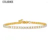 Bracelets de charme 10 pièces Bracelet Zircon Crystal Zirconia Fashion Women Jewelry 40055