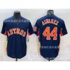 Football Jerseys Carrier Baseball Uniform Astros 27 Altuve 3#44 Alvarez Short Sleeved