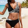 Swimwear Women's Maillots de bain 50s pour femmes Sexy Summer Fresh Imprimé de maillot de bain en deux pièces