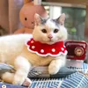 Accessoires de vêtements pour chiens chats de compagnie cols chiens lapins collits en tricot ornements de Noël serviettes caliva mignon nœud papillon