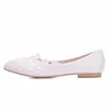 Scarpe casual 2024 Balletti estivi Flats White Lace Bride Wedding Flat Bah Without Women Dress Dress Pompes Sweet 43 mocassini