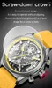 Montre-bracelets Megir Watch for Men Silicone Strap Quartz Sports Wristwatch Luxury Luxury Multi-Fonctional Luminal Calendar Calendar Big Dal