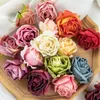 Dekorativa blommor 10st högkvalitativt silke rose bröllop jul hem dekorera diy godislåda scrapbooking krans tillbehör hantverk konstgjorda