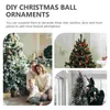 Dekorativa figurer jul iriserande ornament bollar plast BAUBLE BALL FILLABLA RUNDE XMAS TREE HUND DECORATIONS PINK