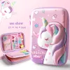 Case Pencil Case Black Astronauta Pencil Box Estucholes Escolaryres Strażnik Kalemlik Astuccio Unicorn Scolaire Pencilase