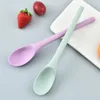 Spoons 2pcs Mixing Dessert Silicone Spoon Heat Resistant Long Handle Ice Cream Easy To Clean Non-stick Stirring Kitchen