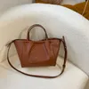 Fashion Designer Tote Bag Shoulder Bag Classic Brown Leather Drawstring CABAS Small Crossbody Bag Wallet Retro Womens Large Capacity CE Handbag Shopping Bag