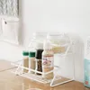 Kitchen Storage Spice Rack Organizer Racks Space Saving Metal Seasoning Cabinet Door Jar Chopsticks Stand