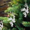 Decorative Figurines Decor Xmas Hanging Pendants Tree Bell Christmas Reindeer Decorations Ornaments Design