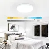 Plafondlampen LED -licht met afstandsbediening Dimable 24W Ronde moderne slaapkamer IP54 waterdicht