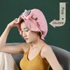 Towel Women Girl Towels Bathroom Microfiber Rapid Drying Hair Shower Cap Lady Turban Head Wrap