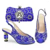 Dress Shoes Italian With Matching Bag For Wedding Italy Shoe And Set Party In Women Low Heel Ladies