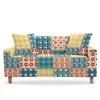 Krzesło obejmuje splice geometria sofa sofa poduszka do fotela elastyczna rękaw w rogu