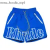 شورت Rhude Men Mener Shorts Street Fashion Basketball Running Sports Pants Rhude فضفاضة وتنفس شورتات كبيرة الحجم غير الرسمية Rhude Shorts Men 5495