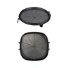 Korean Grilling Pan Aluminium Baking Tray Sturdy Portable Cookware BBQ Plate Barbecue for Restaurant Yard Picnic 240402