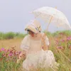 Wide Brim Hats Western Straw Hat With Flower Bowknot Lace Tea Party Versatile Flat