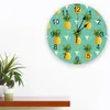 Zegary ścienne Trójkąt ananasowy geometria dekoracyjna Zegar niestandardowy
