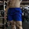Esportes de shorts de shorts masculinos para homens e mulheres treinamentos elásticos, executando o fitness de três quartos do verão americano
