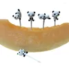 Forks 8pcs/set Mini Cartoon Panda Fruit Fork Kids Snack Dessert Pick Cake Bento Lunches Party Decoration Cute