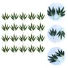 Decorative Flowers 100 Pcs Small Bamboo Leaves Home Decoration Simulation Artificial Green Wreath Plastic Adornment Office