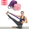 Yoga Stretch Strap 180cm D-Ring Belt Adjustable Durable Cotton Exercise for Gym Rope Figure Waist Leg Resistance Fitness Bands 240322
