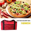 Sac de rangement Sac de livraison pizza 16 pouces Isulate Grocery Socche Ratering Filer Boîtes Gardez les accessoires chauds