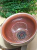 Cups Saucers Jianzhan Chinese Traditional Skill Tenmoku Tea Bowl Drinkware Matcha Chawan Oil Spot Japanese Utensils Handmade Glaze Tears