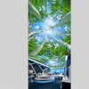 Sfondi Wellyu Papel de Parede Para Quarto Sfondi personalizzato Super Clear Forest Sky Zenith Murales 3D Pein Pein