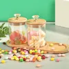 Förvaringsflaskor 3st Candy Jar Glass Fukt Proof Sealed Box Food Kitchen Multifunktionell kryddorflaska