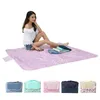 Waterproof Foldable Outdoor Camping Mat Widen Picnic Plaid Beach Blanket Baby Multiplayer Tourist 240325