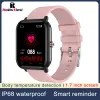 Armbänder Rollstimi Neue Smart Watch Men Bluetooth Herzfrequenzmonitor Smart Clock Lady Mode Sport Fitness Tracker Full Touch Armband